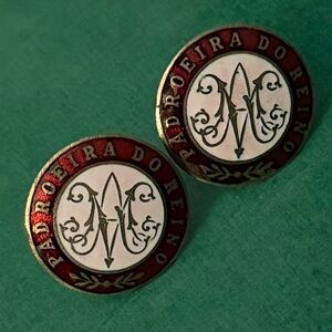 Coro Heraldic PADROEIRA do REINO Portuguese Royal Order Clip Earrings